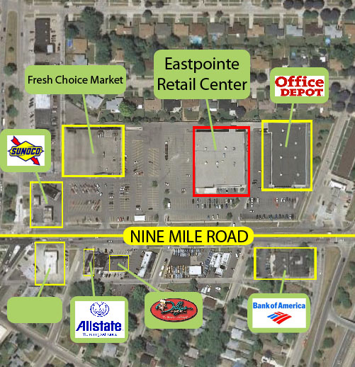 Eastpointe Retail Center Aerial
